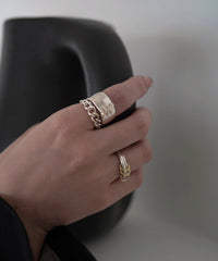 Frost Circle3 Double W Ring