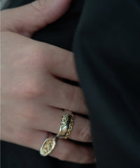 Frost Circle3 Curve M Ring