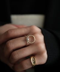 Briller Signet Pebble D P Ring