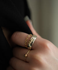 Frost Circle3 Curve M Ring