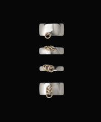 Frost Circle3 Double W Ring