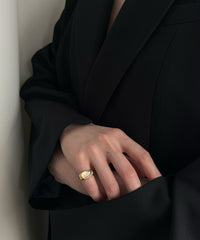 Briller Signet Pebble D P Ring