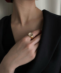 Briller Signet Round M Ring