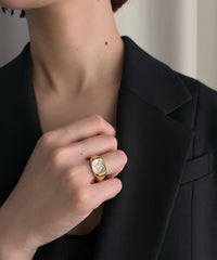 Briller Signet Square S Ring