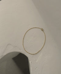 K10Frost Circle OV Chain Anklet