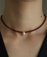 【Limited】Growth C Pearl x Gem S Necklace