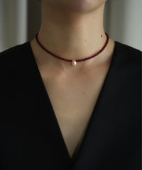 【Limited】Growth C Pearl x Gem S Necklace