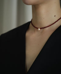 【Limited】Growth C Pearl x Gem S Necklace