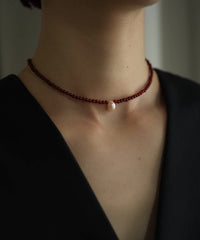 【Limited】Growth C Pearl x Gem S Necklace