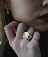 Briller Signet Square M Ring