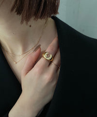 K10Frost Circle BR DIA Necklace