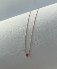 K10Frost Circle BR DIA Necklace