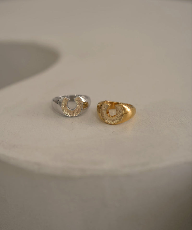 Briller Signet Horseshoe S Ring