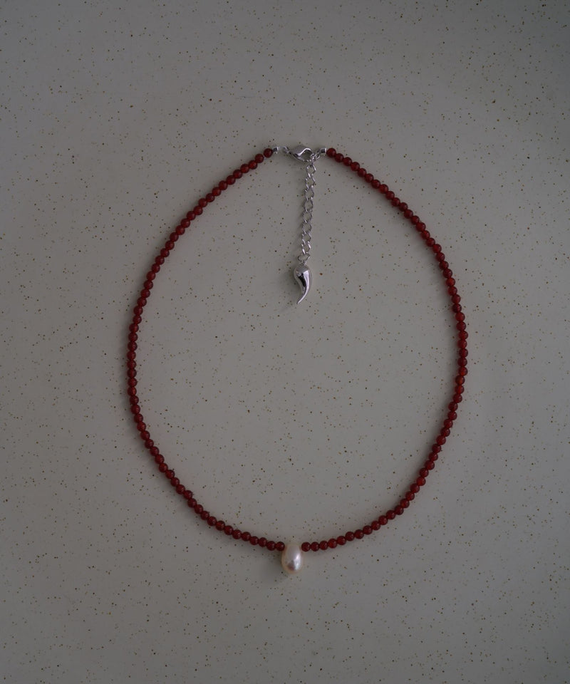 【Limited】Growth C Pearl x Gem S Necklace