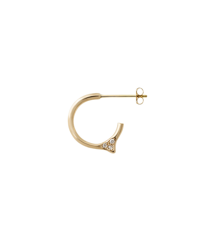 K10Symbol Hoop DIA S Pierced