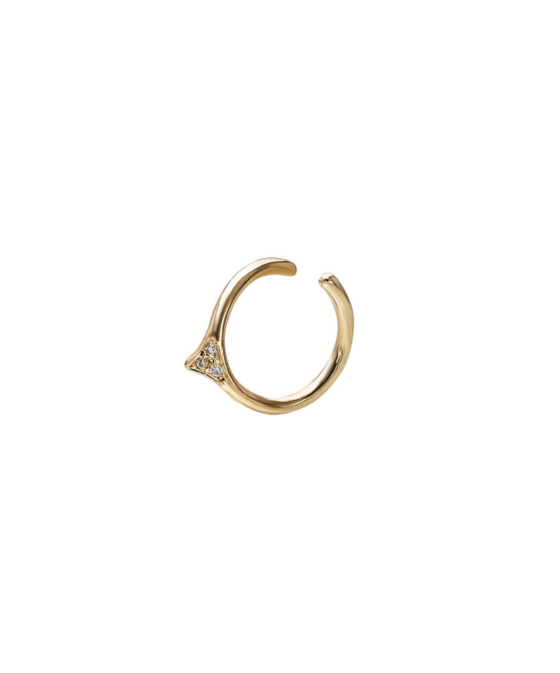 K10Symbol C DIA S Earcuff