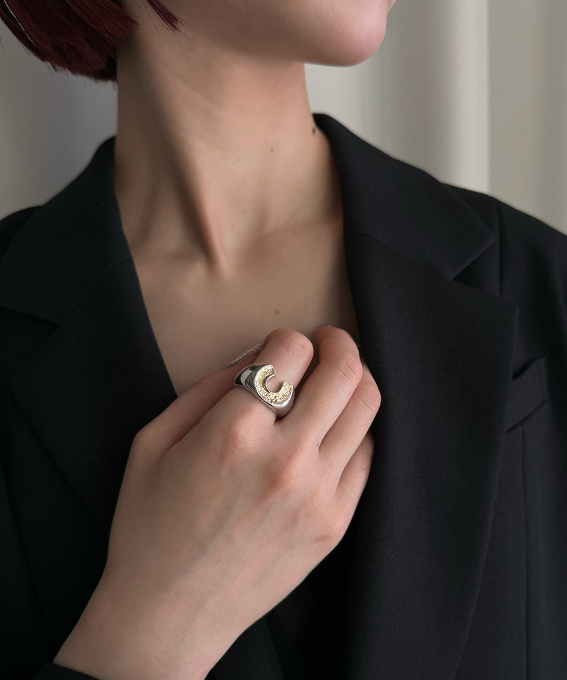 Briller Signet Horseshoe M Ring