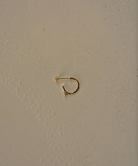 K10Symbol Hoop DIA S Pierced