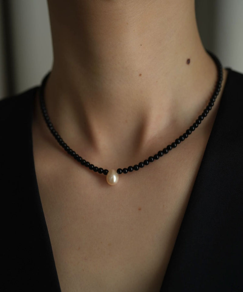 【Limited】Growth C Pearl x Gem S Necklace