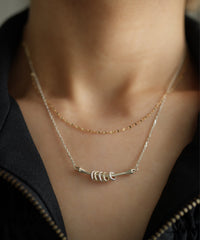 K10Frost Circle 8Chain S Necklace