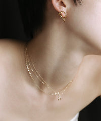 K10Frost Circle 8Chain S Necklace